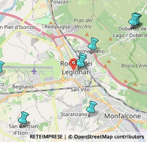 Mappa 34077 Ronchi dei Legionari GO, Italia (2.93909)