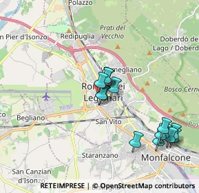 Mappa 34077 Ronchi dei Legionari GO, Italia (1.77733)