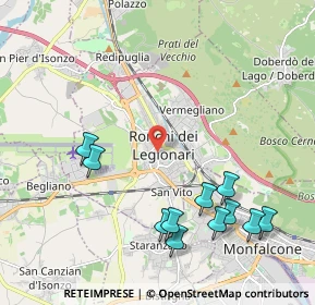 Mappa 34077 Ronchi dei Legionari GO, Italia (2.38636)