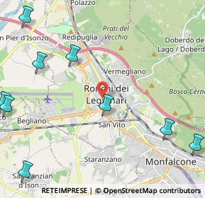 Mappa 34077 Ronchi dei Legionari GO, Italia (3.31364)