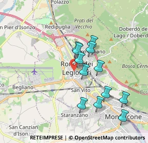 Mappa 34077 Ronchi dei Legionari GO, Italia (1.62167)