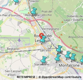 Mappa 34077 Ronchi dei Legionari GO, Italia (2.81636)