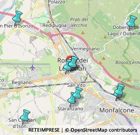 Mappa 34077 Ronchi dei Legionari GO, Italia (2.11545)