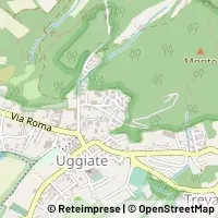 Mapa Uggiate-Trevano