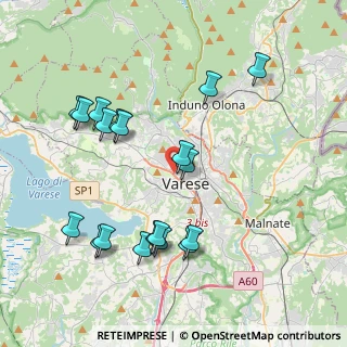 Mappa Via D'Acquisto Salvo, 21100 Varese VA, Italia (4.16526)