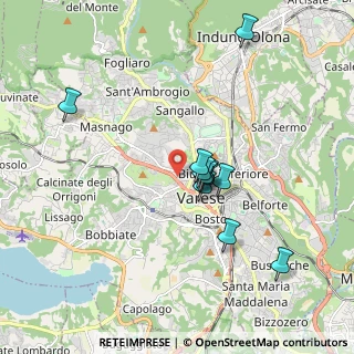 Mappa Via D'Acquisto Salvo, 21100 Varese VA, Italia (1.55636)