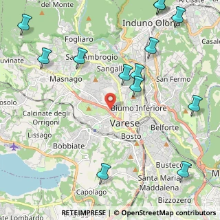 Mappa Via D'Acquisto Salvo, 21100 Varese VA, Italia (2.89538)