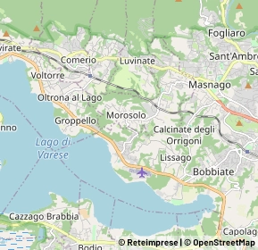 Mappa Via Don G.B. Maroni, 21020 Casciago VA, Italia (1.652)