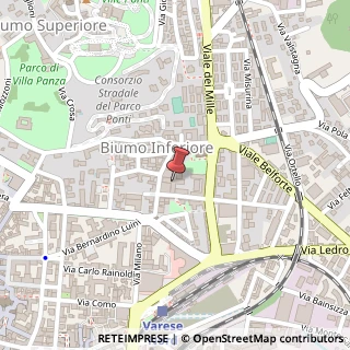 Mappa Via Ernesto Cairoli, 5, 21100 Varese, Varese (Lombardia)