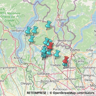 Mappa Biumo Inferiore, 21100 Varese VA, Italia (9.93214)