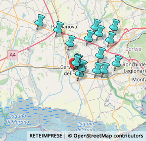 Mappa Largo Oberdan, 33052 Cervignano del Friuli UD, Italia (5.66529)