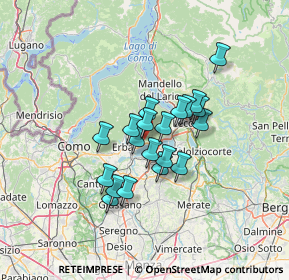 Mappa Via Cornizzolo, 22030 Eupilio CO, Italia (9.6105)