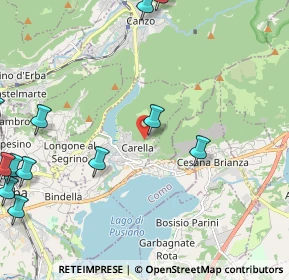 Mappa Via Cornizzolo, 22030 Eupilio CO, Italia (3.06333)