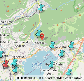 Mappa Via Cornizzolo, 22030 Eupilio CO, Italia (3.29133)