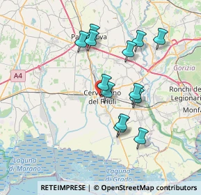 Mappa Via XX Settembre, 33052 Cervignano del Friuli UD, Italia (6.43231)