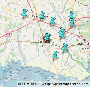 Mappa Piazza Libertà, 33052 Cervignano del Friuli UD, Italia (6.48636)