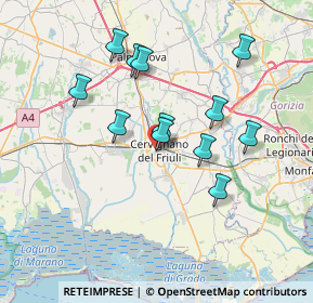 Mappa Piazza Libertà, 33052 Cervignano del Friuli UD, Italia (6.39833)