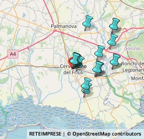Mappa Via XX Settembre, 33052 Cervignano del Friuli UD, Italia (5.51176)