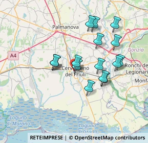 Mappa Via XX Settembre, 33052 Cervignano del Friuli UD, Italia (6.25188)