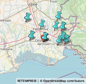 Mappa Via XX Settembre, 33052 Cervignano del Friuli UD, Italia (11.38353)