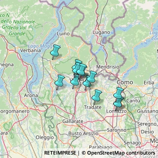 Mappa Via Sabotino, 21100 Varese VA, Italia (9.30538)