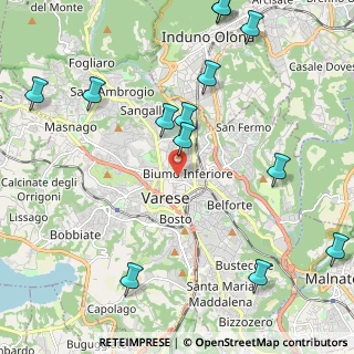 Mappa Via Sabotino, 21100 Varese VA, Italia (2.71692)