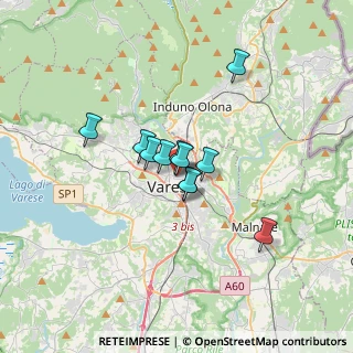 Mappa Via Sabotino, 21100 Varese VA, Italia (2.13909)