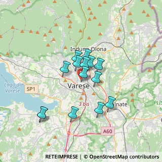 Mappa Via Sabotino, 21100 Varese VA, Italia (2.68143)