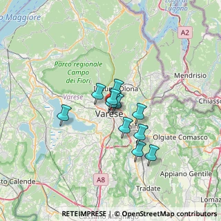 Mappa Via Sabotino, 21100 Varese VA, Italia (4.44909)