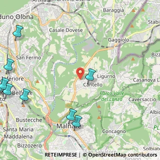Mappa Via Pianezzo, 21050 Cantello VA, Italia (3.53364)