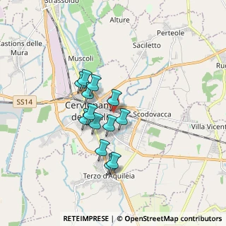 Mappa Via Luigi Chiozza, 33052 Cervignano del Friuli UD, Italia (1.31231)