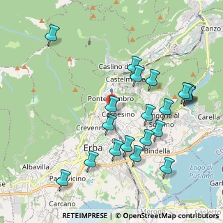 Mappa Via Pietro Mascagni, 22036 Erba CO, Italia (2.149)