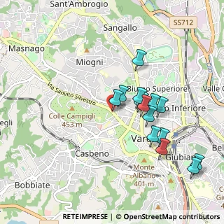 Mappa Via Salvo D'Acquisto, 21100 Varese VA, Italia (0.87214)