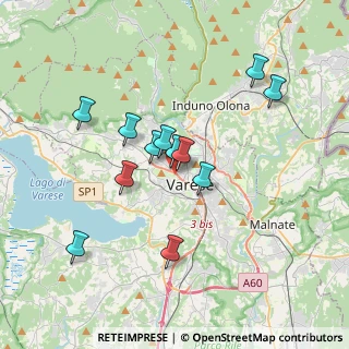 Mappa Strada Statale 394 del Verbano Orientale, 21100 Varese VA, Italia (3.15167)