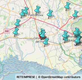 Mappa Via Roma, 33052 Cervignano del Friuli UD, Italia (9.459)