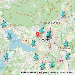 Mappa Via della Fornace, 21100 Varese VA, Italia (5.74)
