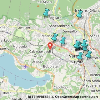 Mappa Via della Fornace, 21100 Varese VA, Italia (2.34583)