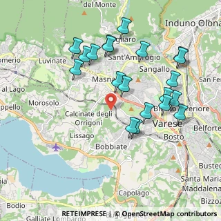 Mappa Via della Fornace, 21100 Varese VA, Italia (1.999)