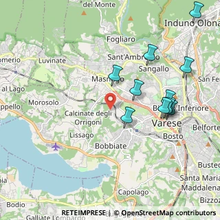 Mappa Via della Fornace, 21100 Varese VA, Italia (2.12182)
