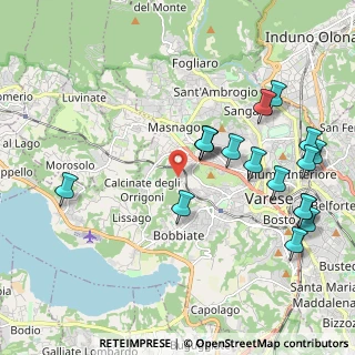 Mappa Via della Fornace, 21100 Varese VA, Italia (2.26882)