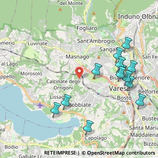 Mappa Via della Fornace, 21100 Varese VA, Italia (2.39692)