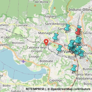 Mappa Via della Fornace, 21100 Varese VA, Italia (2.51471)