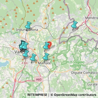 Mappa Via Del Pianezzo, 21050 Cantello VA, Italia (4.32923)