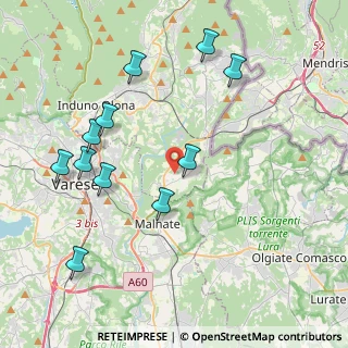 Mappa Via Del Pianezzo, 21050 Cantello VA, Italia (4.40091)
