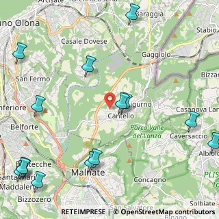 Mappa Via Del Pianezzo, 21050 Cantello VA, Italia (3.08786)
