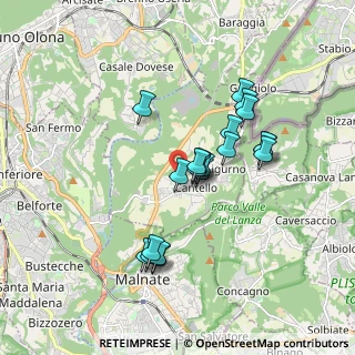 Mappa Via Del Pianezzo, 21050 Cantello VA, Italia (1.5285)