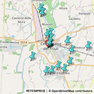 Mappa Piazza G. Marconi, 33052 Cervignano del Friuli UD, Italia (1.6875)