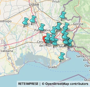 Mappa Piazza G. Marconi, 33052 Cervignano del Friuli UD, Italia (11.23833)