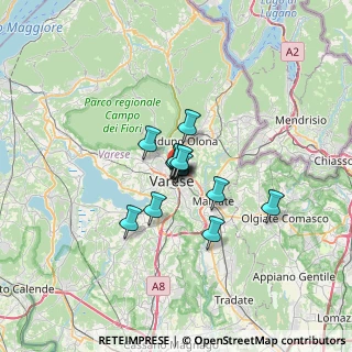 Mappa Clinica Isber, 21100 Varese VA, Italia (3.57769)