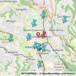 Mappa Via Carlo Sonzini, 21100 Varese VA, Italia (0.96091)